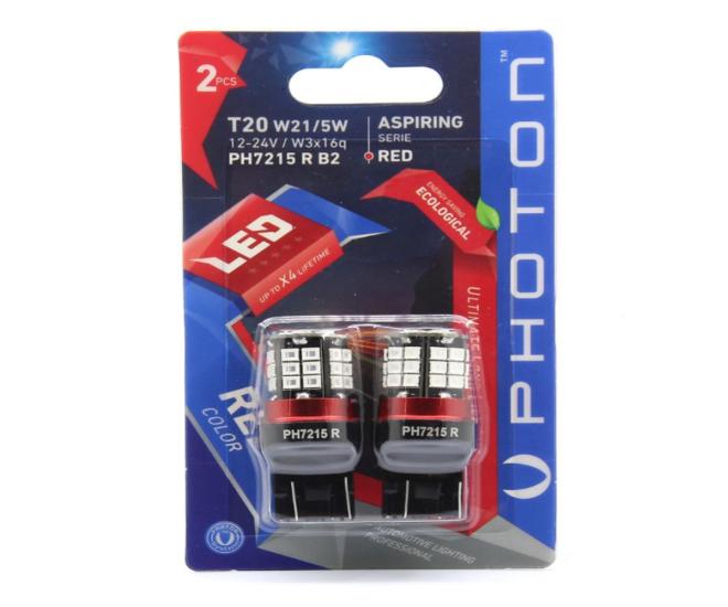 T20 W21/5W 12V RED LED (2’Lİ BLİSTER)