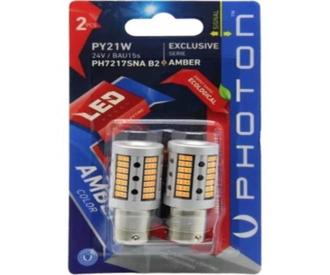 P21W 93 AMBER 24V SİNYAL LED (2’Lİ BLISTER)